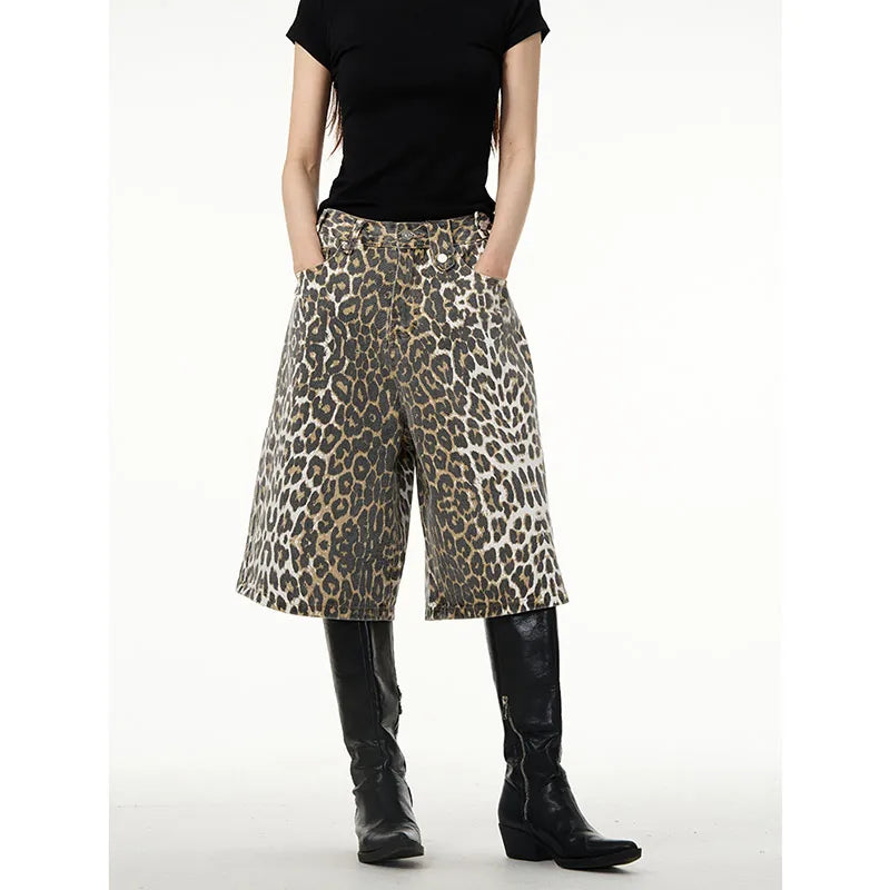 Dierenprint Broek Overall voor Vrouwen Chique Stijl