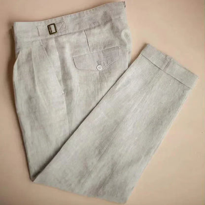 Hoge Taille Mannenbroek Premium Stof Comfortabel Zitten