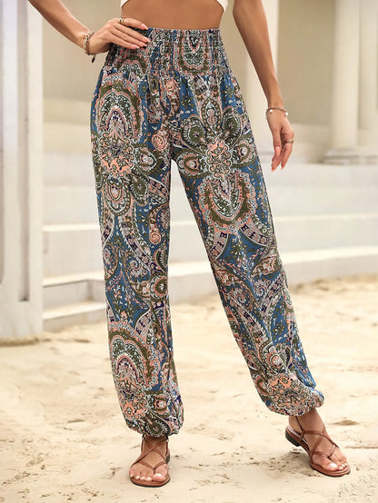 Dames Broek Leuke Print Casual Modemerk