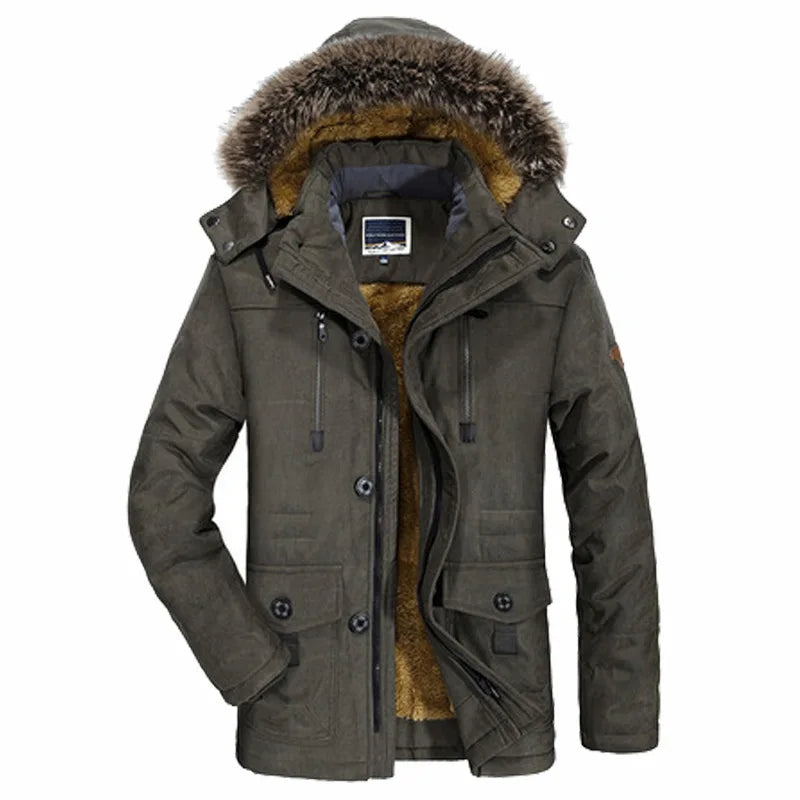 Heren Winterjas Waterdicht met Capuchon Warm en Comfortabel - StudioMarella