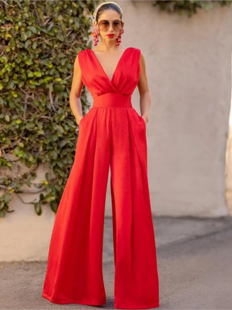 Dames Jumpsuit Zomerjurk Lange Mouwen