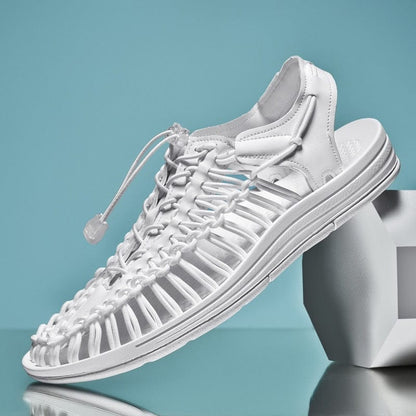 Gevlochten Dames Sandalen – Ademend Design – Lichtgewicht Zomerschoeisel – Flexibele Gummizool – Meerdere Kleuren Verkrijgbaar