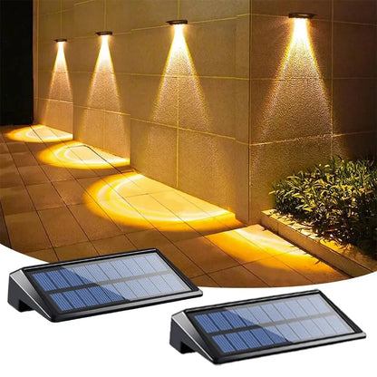 Zonne-energie Sfeerverlichting 2-Delige Set – Automatische Schemeringssensor Tuinverlichting voor Pad, Terras & Tuin