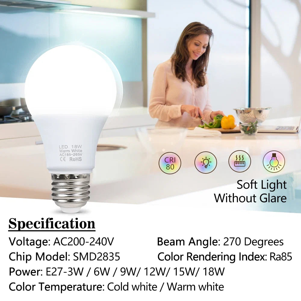 E27 Warm Wit LED Lamp