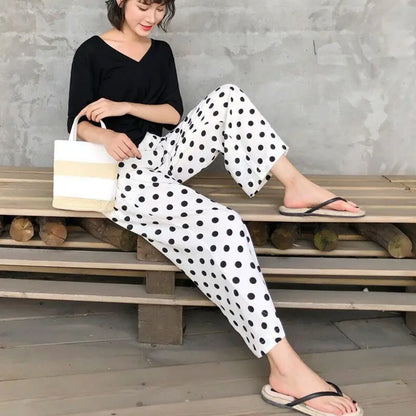 Wijde Broek Zomerse Chique Stijl