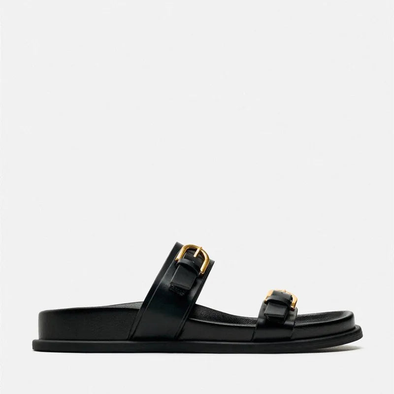 Zandalen voor Vrouwen Comfortabele Gele Sandalen