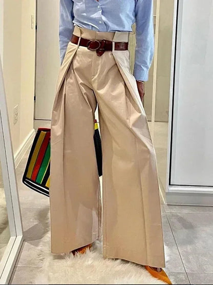Dames Oversized Pakbroek Abrikooskleurig Zomerbroek