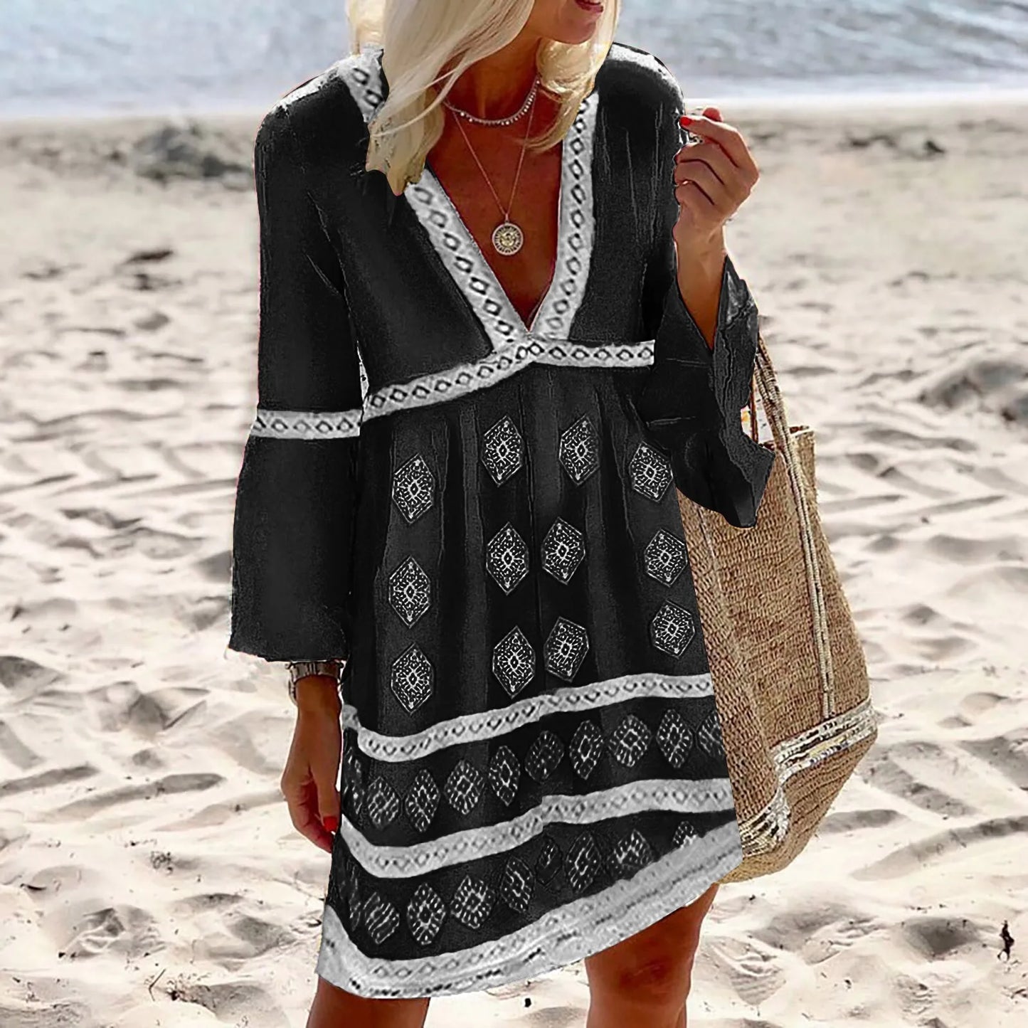 Zomerjurk Vleermuismouwen Abella Jurk voor Vrouw