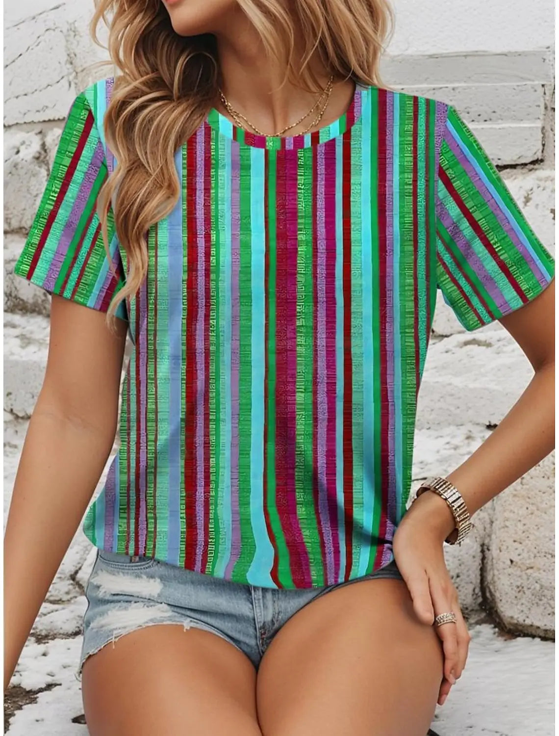 Bloemen T-Shirt Zomerse Florale Vrouwelijke Stijl