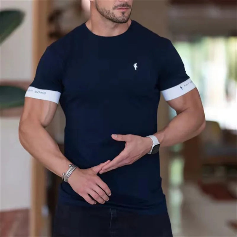 Korte Mouw T-shirt voor Mannen