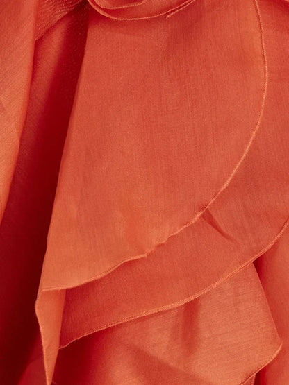 Cataleya Maxi Jurk met Ruches en Lagen Zomerjurk Vrouw