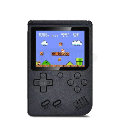 Retro Handheld Spelcomputer met 400 Klassieke Games – Oplaadbaar met TV-Aansluiting – 3 Inch Scherm – Zwart, Wit, Rood, Blauw, Geel