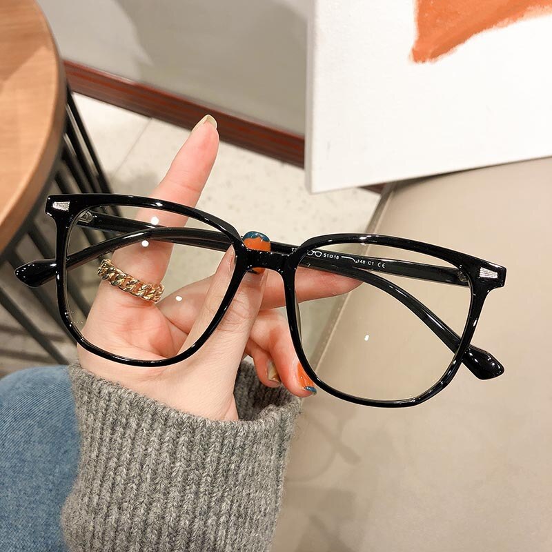 Dioptrie Bril voor Bijziendheid met Anti-Blauw Lichtfilter | Unisex Oversized Montuur | Vermindert Oogvermoeidheid