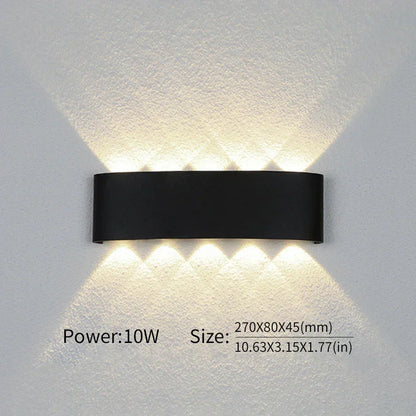 Minimalistische LED-wandlamp voor binnen of buiten - Aluminium - Zwart of Wit - 2W tot 10W