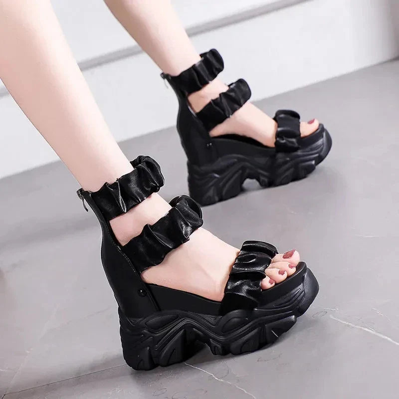 Rode Sandalen Zomer Collectie Comfortabele Slippers