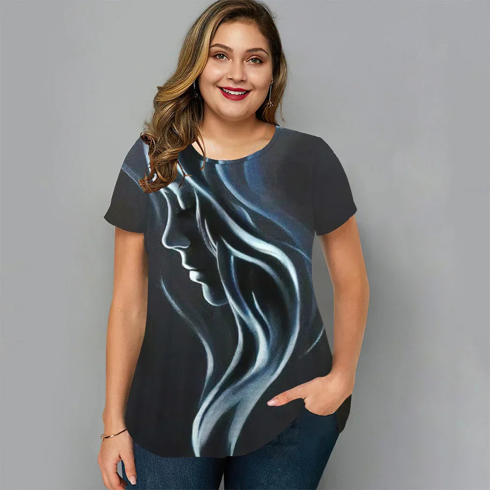 Kunst T-shirt Uniek Stijlverf Design