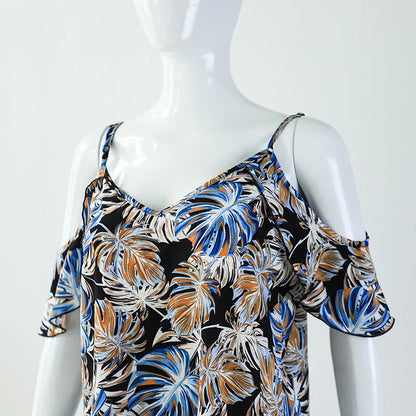 Mini Jurk Tropical Prints Zomerjurk