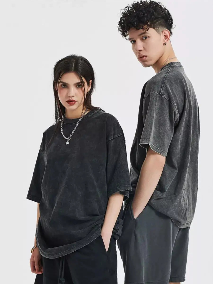 Vrouwen Oversized T-shirt Vintage Look Zomerse Stijl