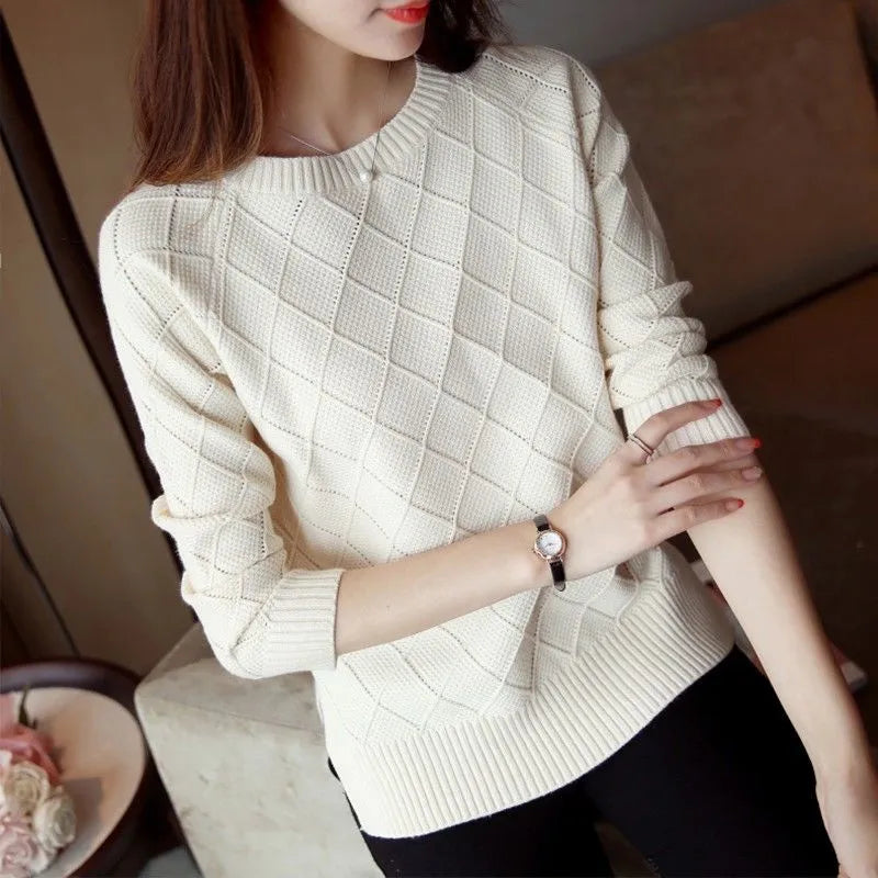 Damestrui Ronde Hals Gebreid Casual Stijl - StudioMarella