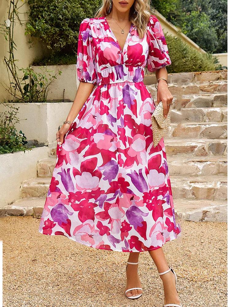 Dames Zomerjurk Elegante Pasvorm