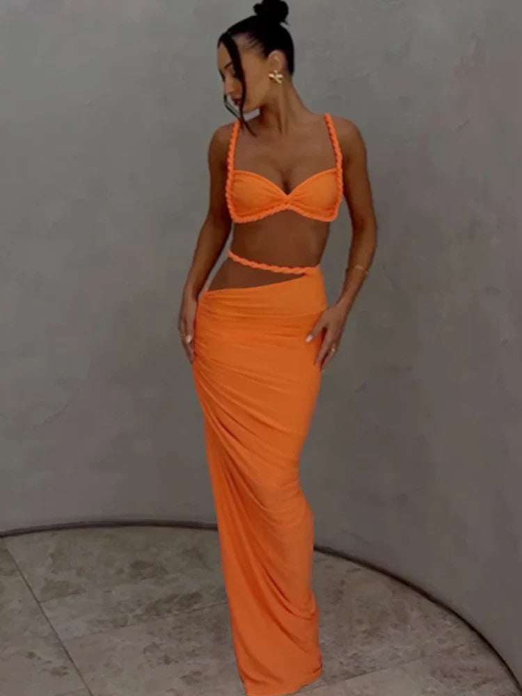 Bandage Rokjurk Set 2-delig ZwartSexy Jurk