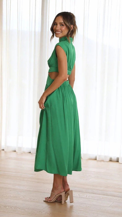Vrouwelijke Zomerjurk Midi Jurk Elegante Mode