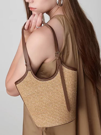Rotan Strandtas voor Dames Handgemaakt Boho Stijl
