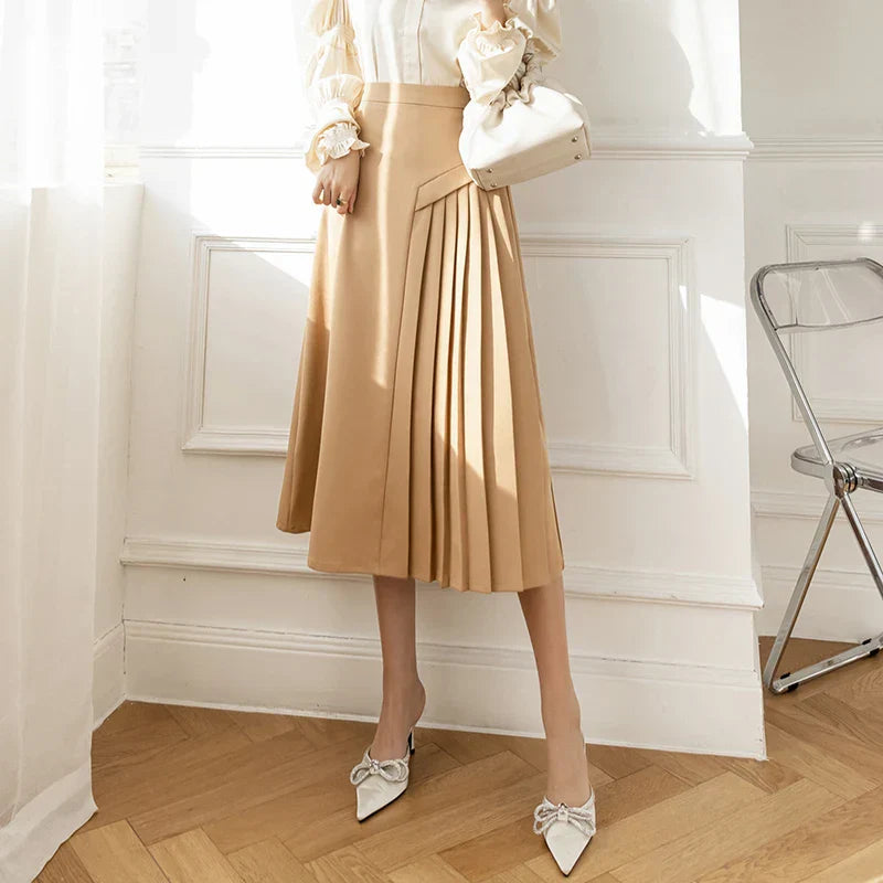 Elegante Plissé Rok Luxe Stijl