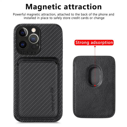 Magnetische Portemonnee Case voor iPhone – Minimalistische Telefoonhoes met Kaarthouder