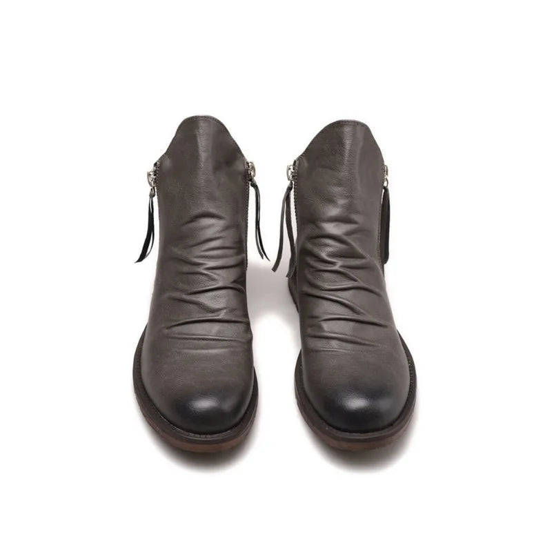 Zwarte Leer Chelsea Boots voor Heren
