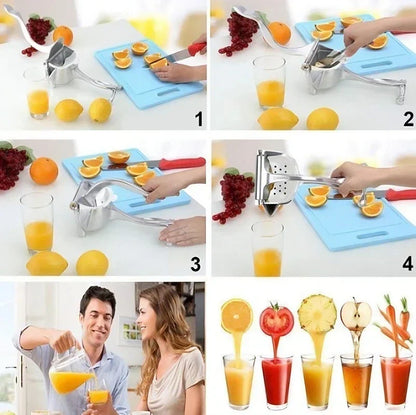 Handmatige Citruspers met Ergonomische Grip – Versgeperst Sap voor Citrusvruchten