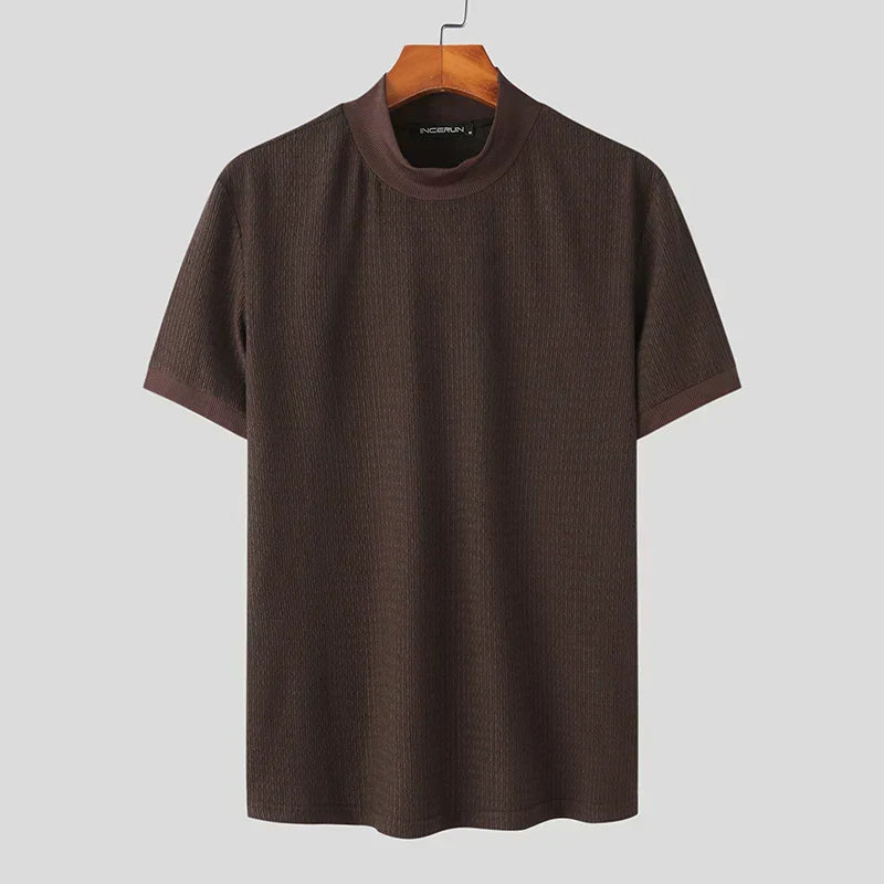 Heren Overhemd Korte Mouwen Casual Stijlvol Zomer