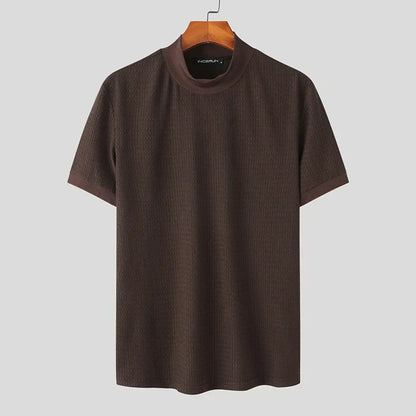 Heren Overhemd Korte Mouwen Casual Stijlvol Zomer