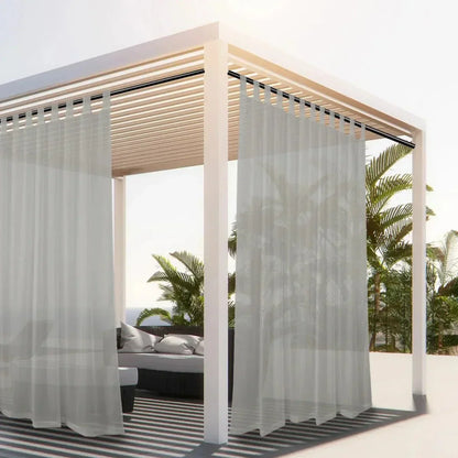 Waterafstotend Terrasgordijn – Lichtdoorlatende Privacybescherming voor Balkon & Pergola