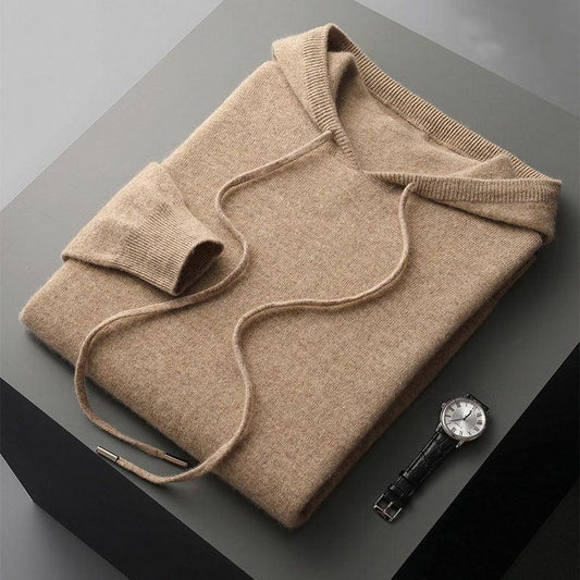 Wollen Hoodie met Capuchon voor Heren – Warm en Ademend Merino Trui – Thermoregulerende Outdoorkleding – Meerdere Kleuren