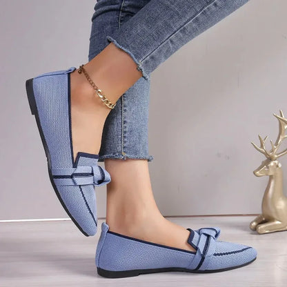Ballerina Flats met Strik Detail Rood