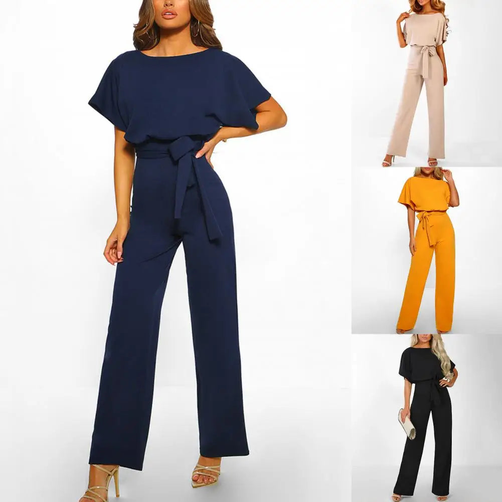 Elegante Jumpsuit met Strakke Taille voor Vrouw