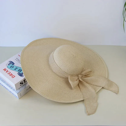 Vrouwen Panama Hoed met Bloem Elegant Design