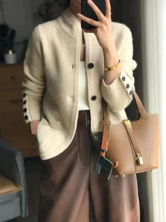Damesjas Kasjmier Wol Luxe Warme Jas voor Vrouw - StudioMarella