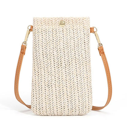 Stro Clutch Zomerse Handtas Mode Accessoire