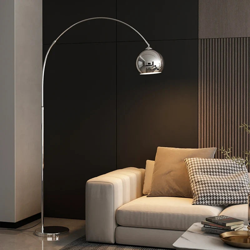 Boog Vloerlamp Metaal Verstelbaar E27 110cm Modern Woonkamer
