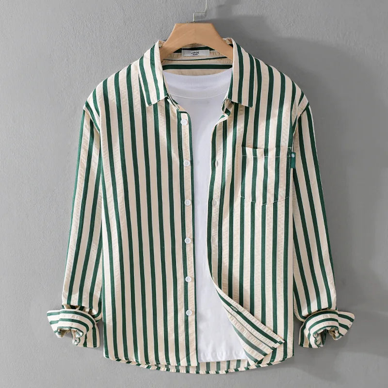 Elegante Mannen Overhemd Slim Fit