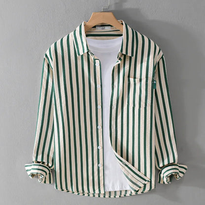 Elegante Mannen Overhemd Slim Fit