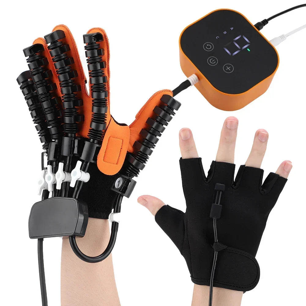 Elektrische Handrehabilitatie Handschoen 3-in-1 Therapie Massage Warming voor Handen Vingers Slaganval