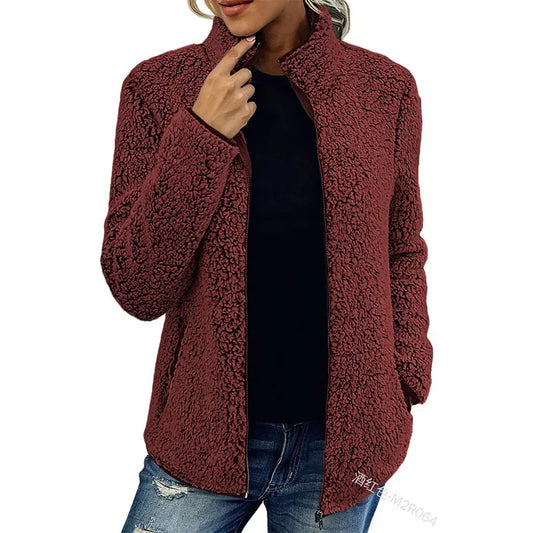 Dames Fleecejas Warm en Zachte Outdoor Jas - StudioMarella