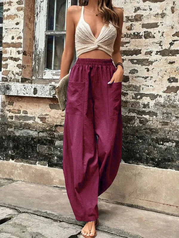 Vrouwelijke Broek Stijlvol Comfortabel Modieus Model - StudioMarella
