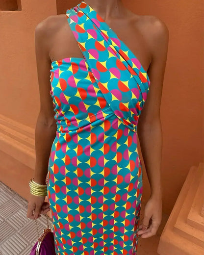 Dames Midi-jurk Elegante Pasvorm