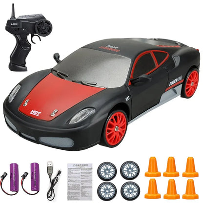 Minidrifter speelgoedauto RC-auto drift racer 2.4GHz afstandsbediening snelheid indoor outdoor kids jongens meisjes cadeau radiobestuurbare auto elektrisch voertuig
