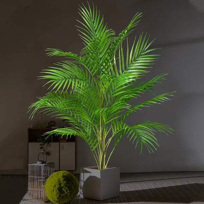 Kunstplant Areca Palm 50-88cm Tropisch Kunststof Woonkamer Kantoor Tuin Nep Palmboom Grote Kunstboom Binnen Buiten