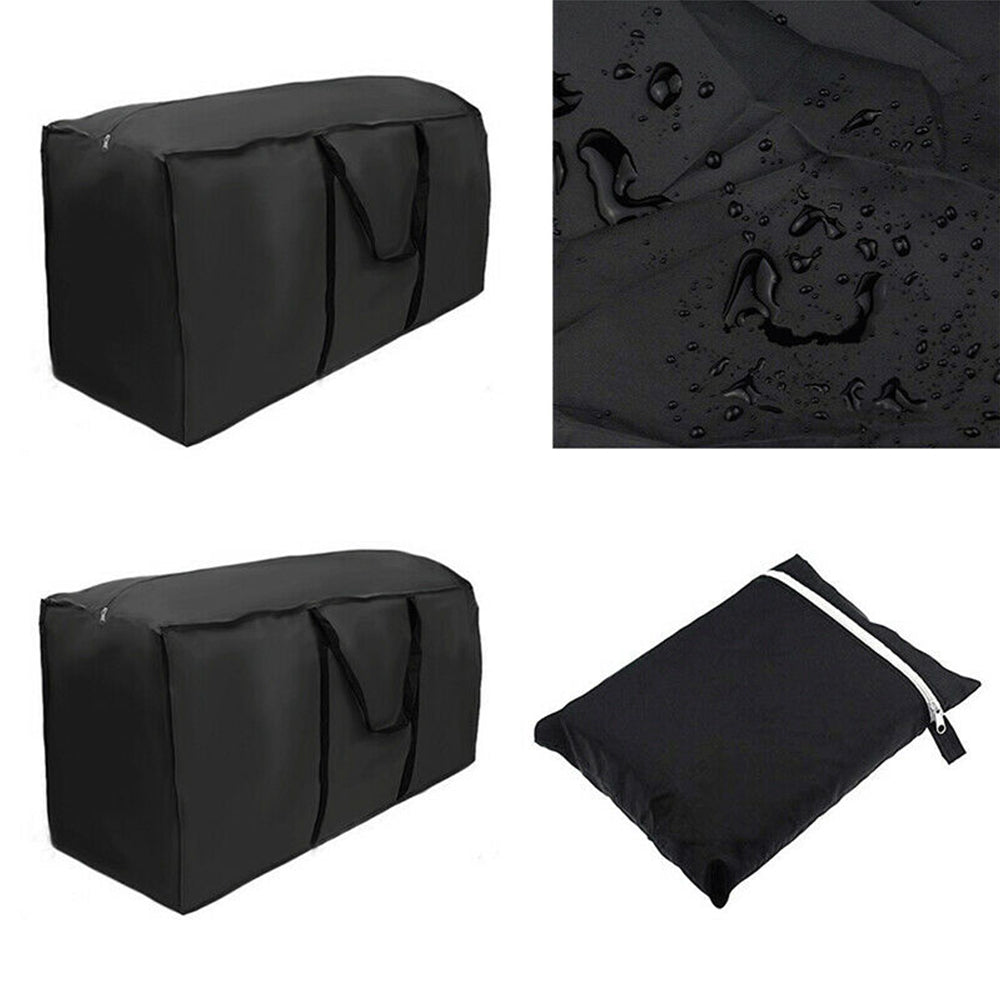 Waterdichte Beschermhoes voor Tuinmeubilair UV-Bestendig 210D Oxford Zwart M & L